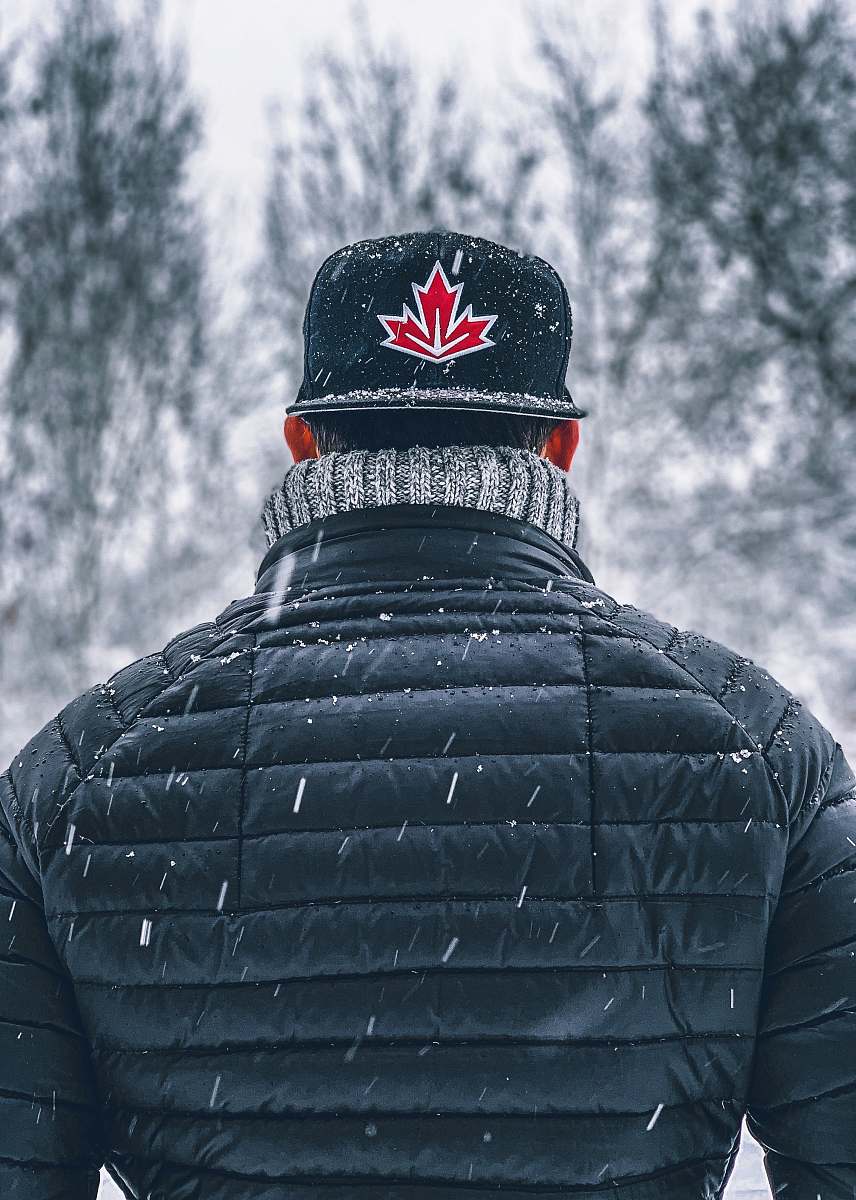 clothing men's black bubble jacket snow