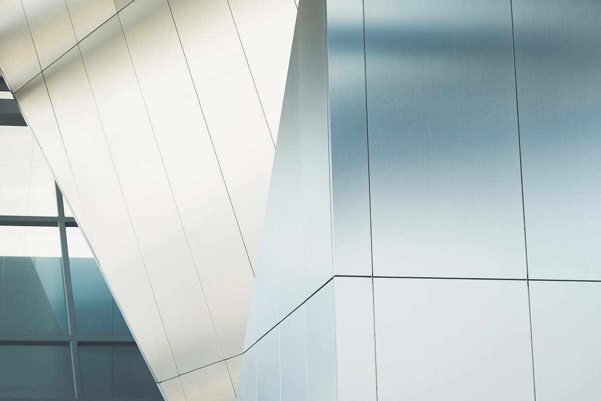 metal close up photo of curtain wall building modern