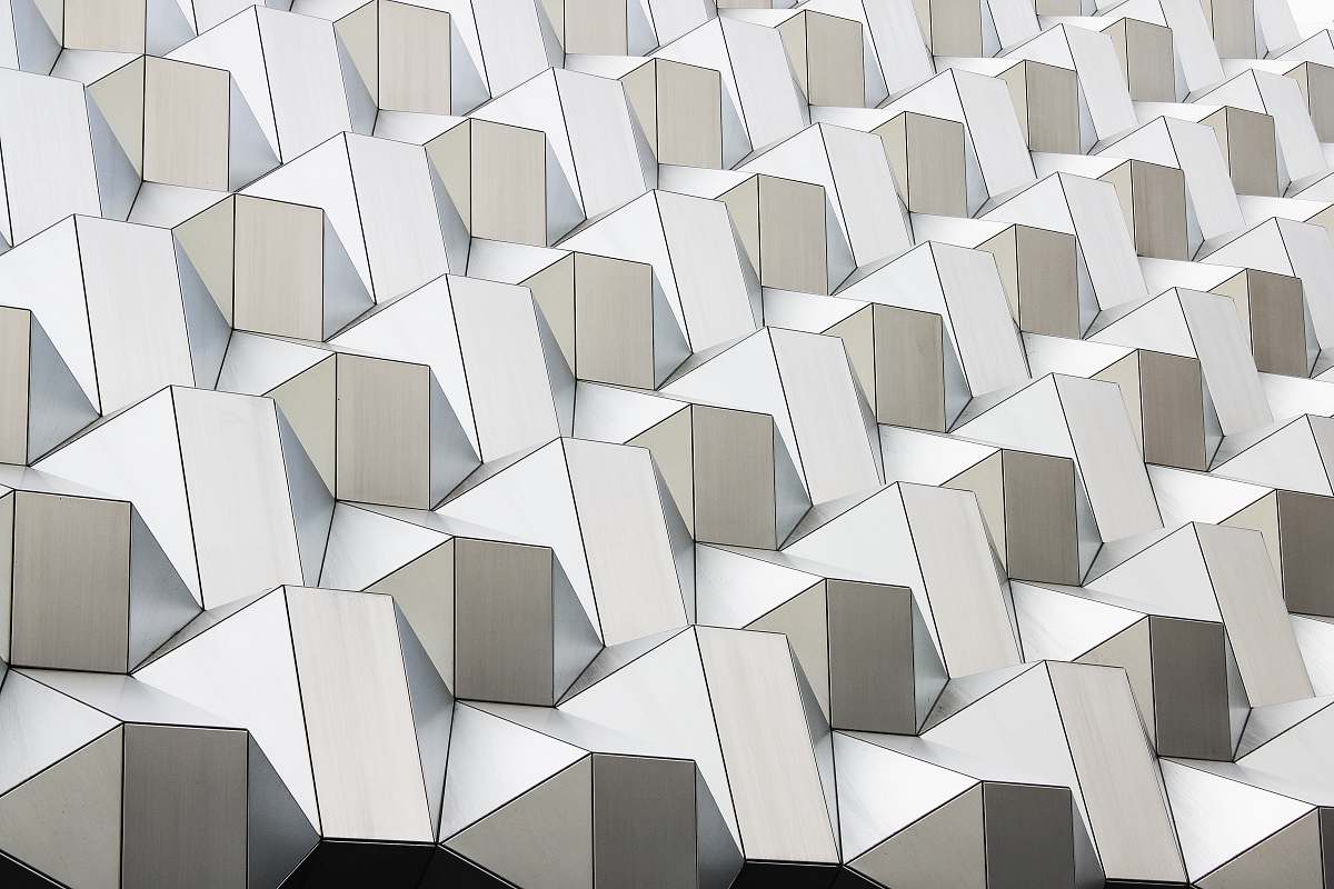 pattern white abstract geometric artwork background