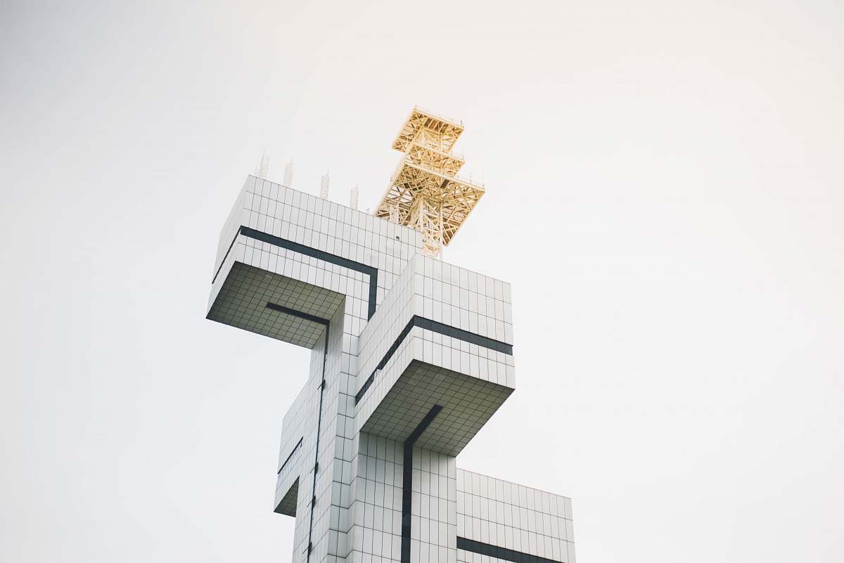 building white and black high rise building photography skyscraper