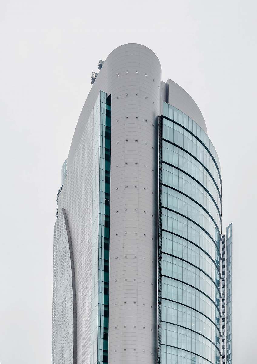 building white painted building skyscraper