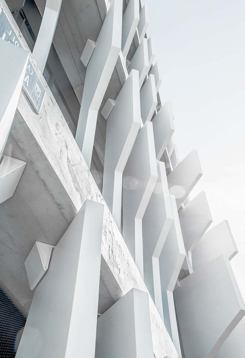 madrid worm's eye view photography of building spain