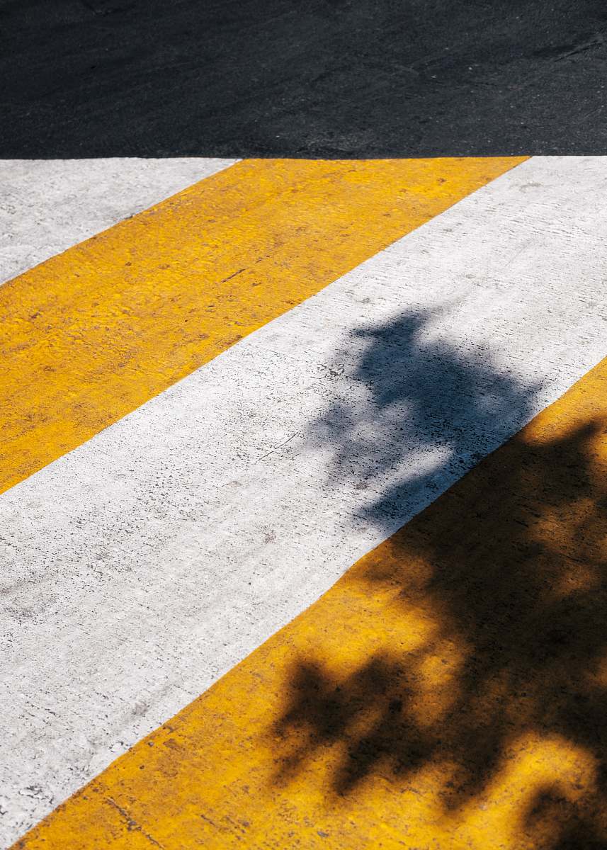 yellow yellow and white pedestrian lane mexico