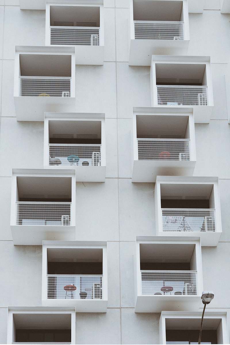 grey white painted building melbourne