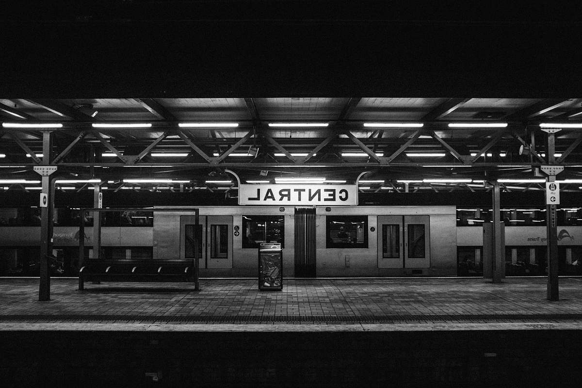train architectural photography of Central station train station