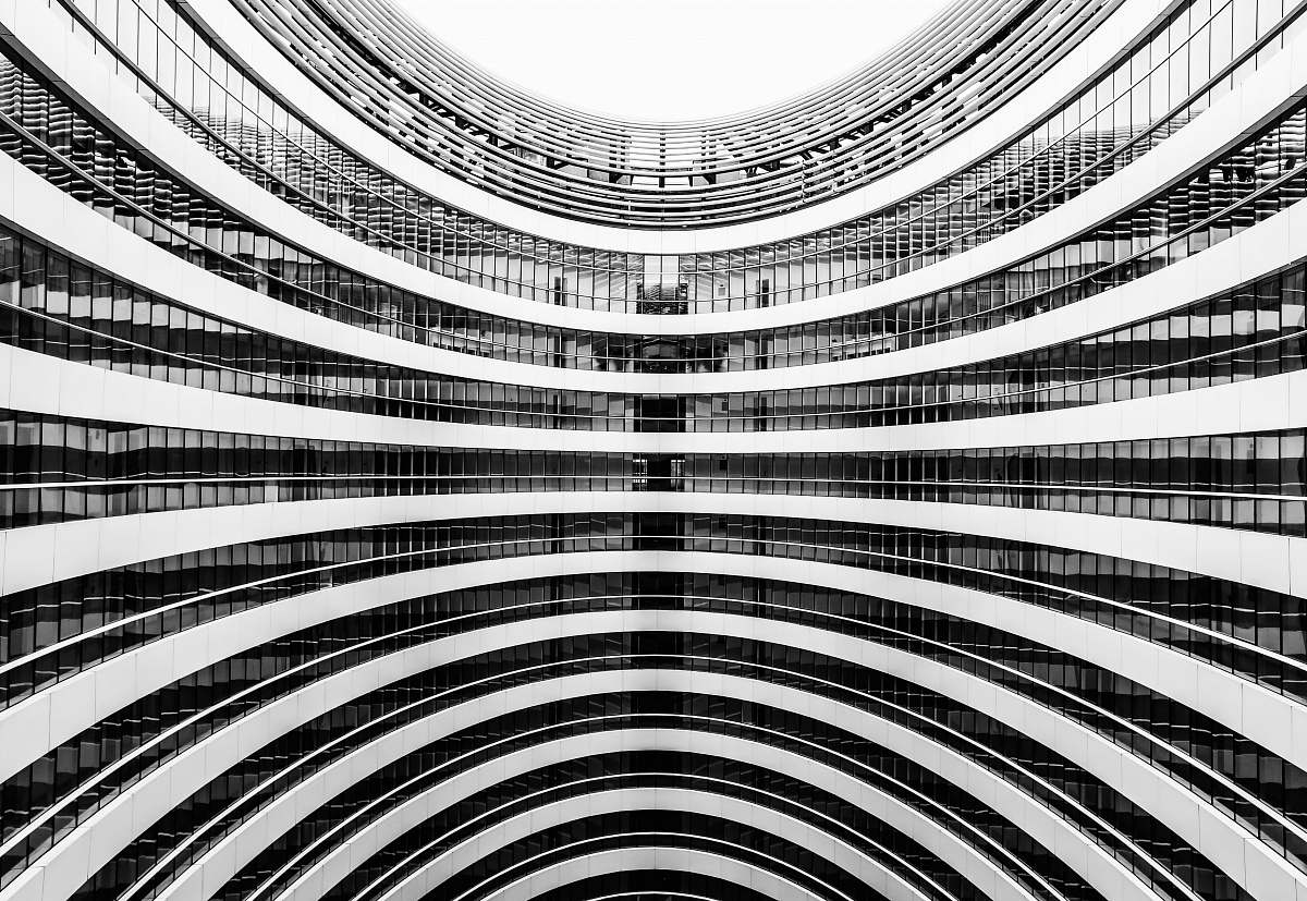 architecture architectural photography of gray building staircase