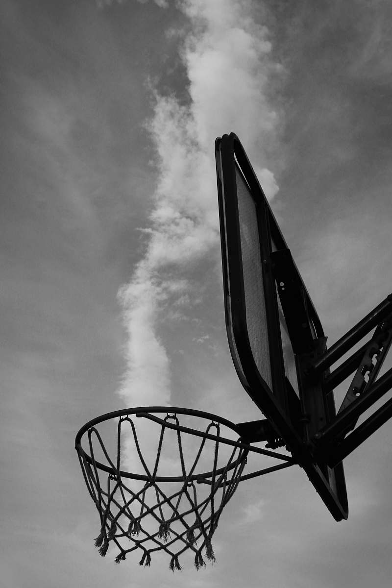 hoop basketball hoop during day basket