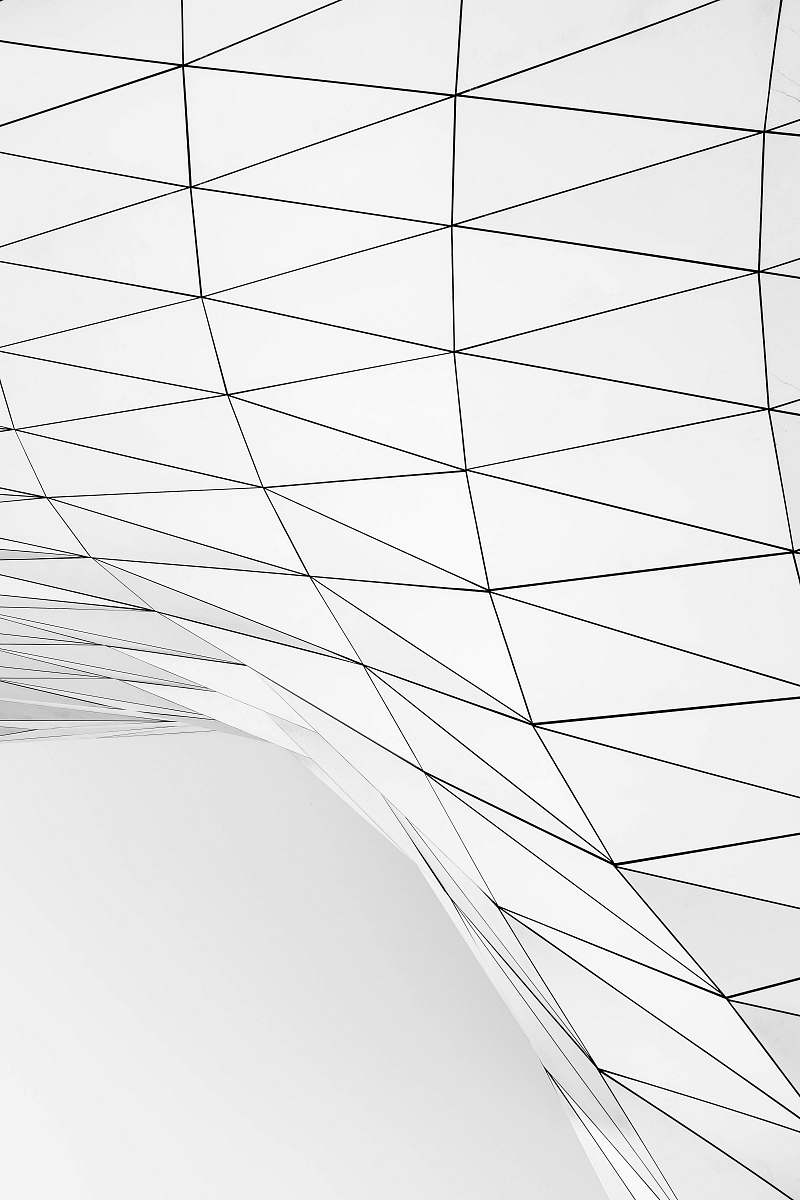 art black and white geometrical shape vector art drawing