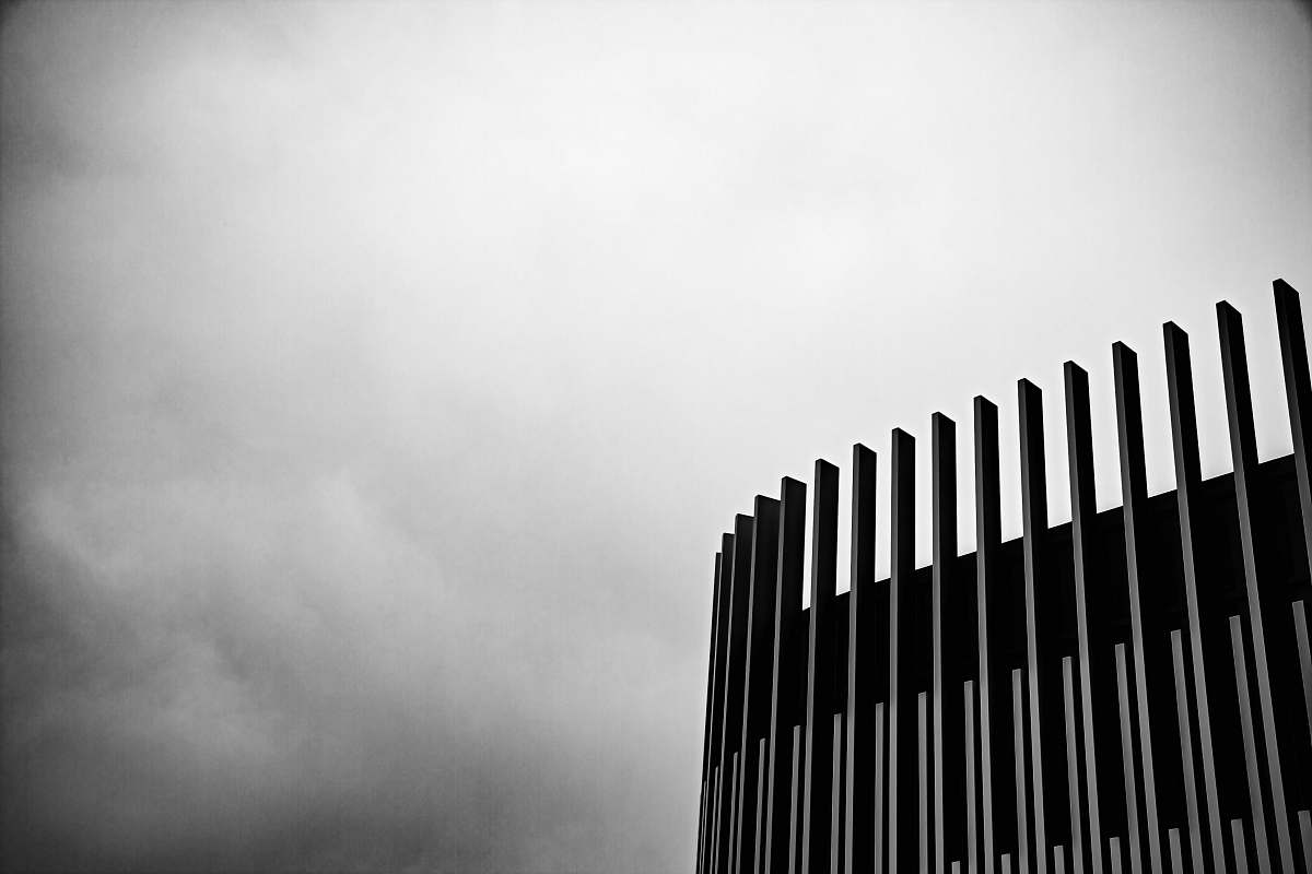 white black concrete building under white skies utrecht
