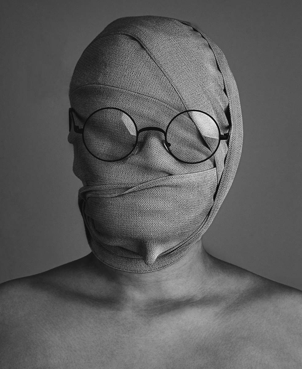 skin black framed eyeglasses face