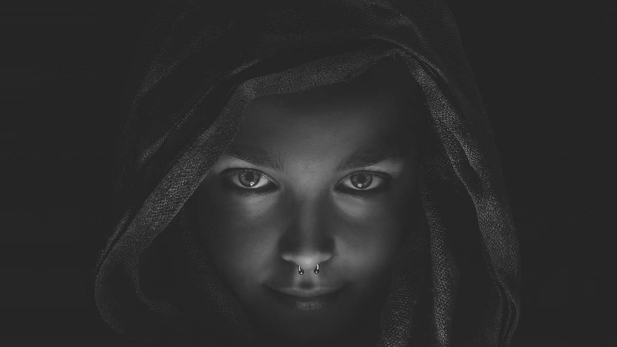 people closeup photo of woman's face portrait