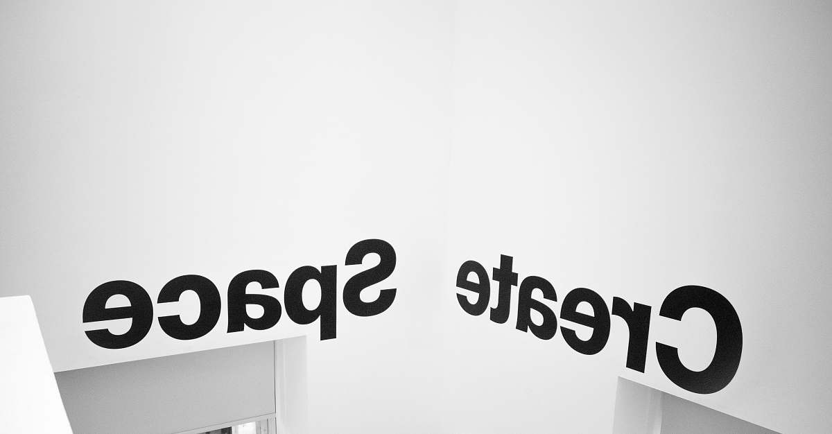 trademark create space text logo