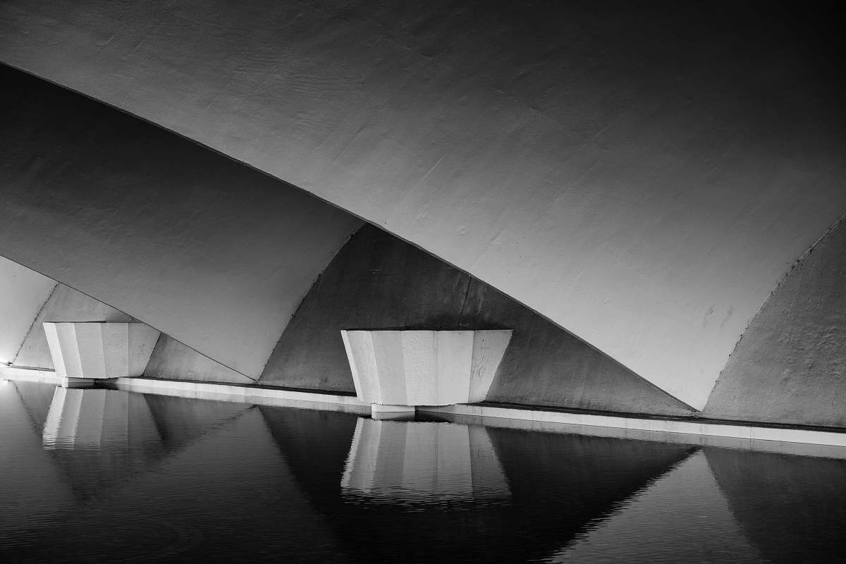 architecture gray bridge platform panoramic photo grey