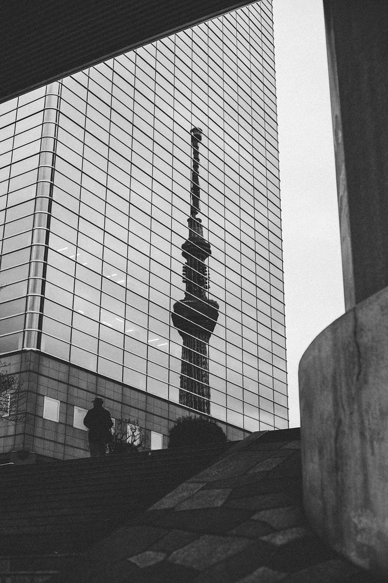 building gray concrete building office building