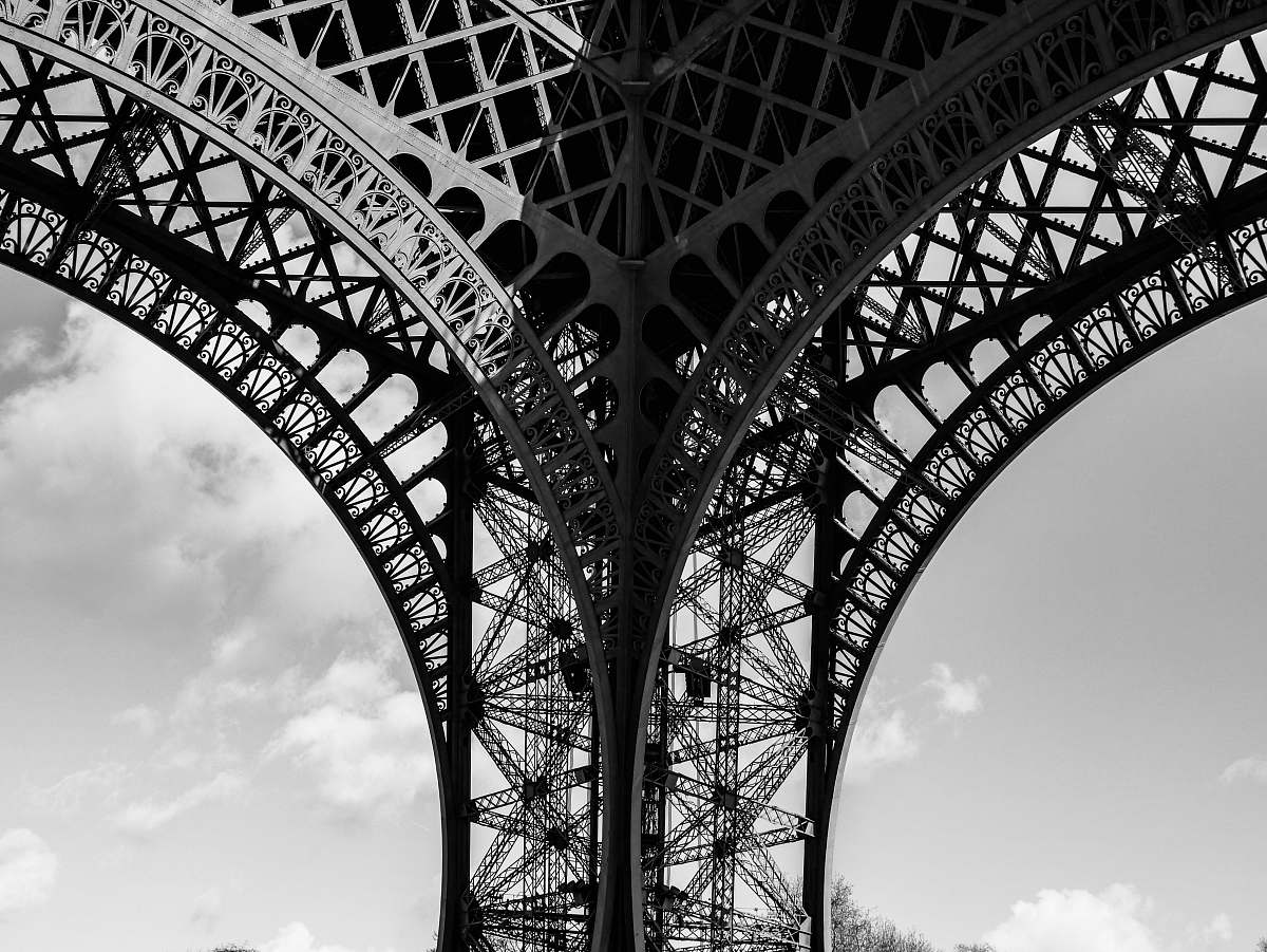 architecture gray metal structure building