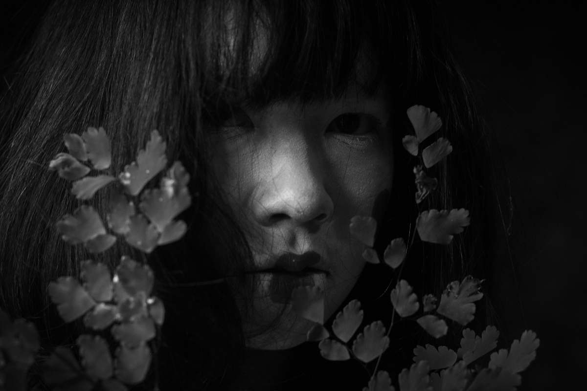human gray scale photo of Geisha person