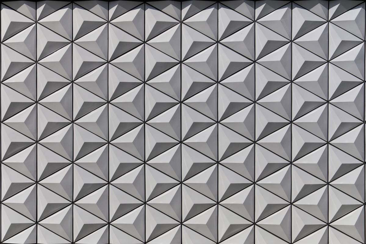 rug gray triangular tiles surface grey