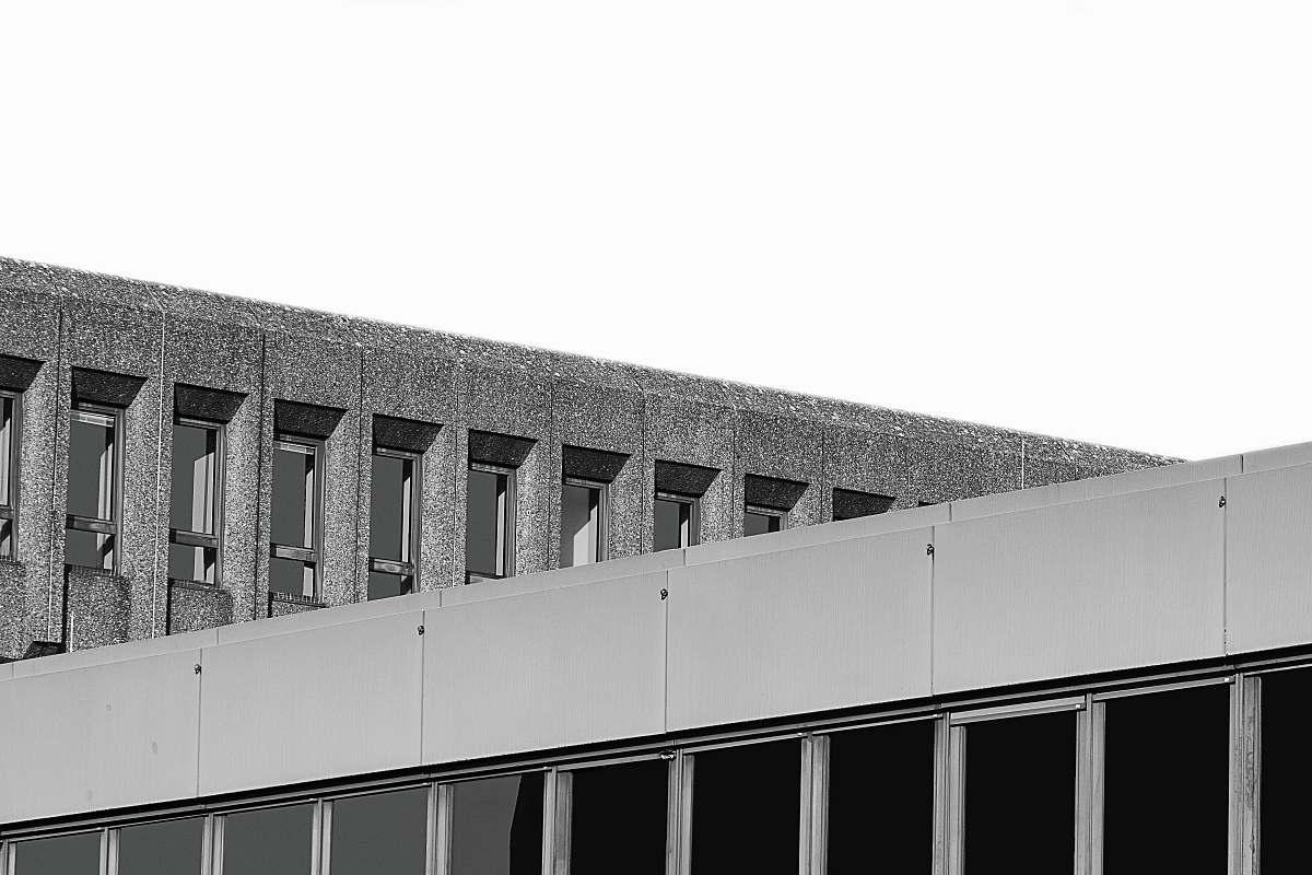 bochum grayscale of building germany