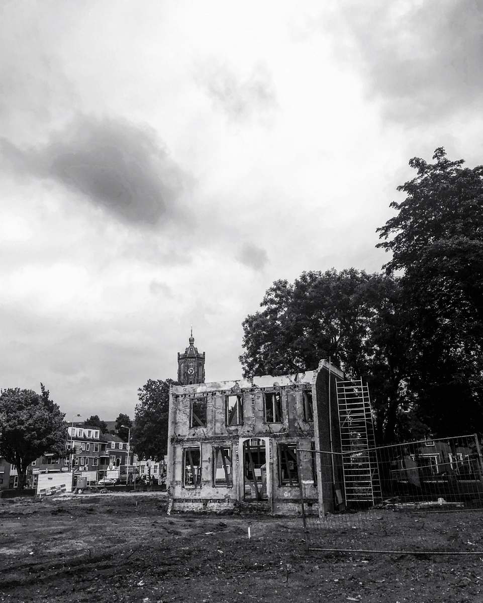building grayscale photo of cathedral nature