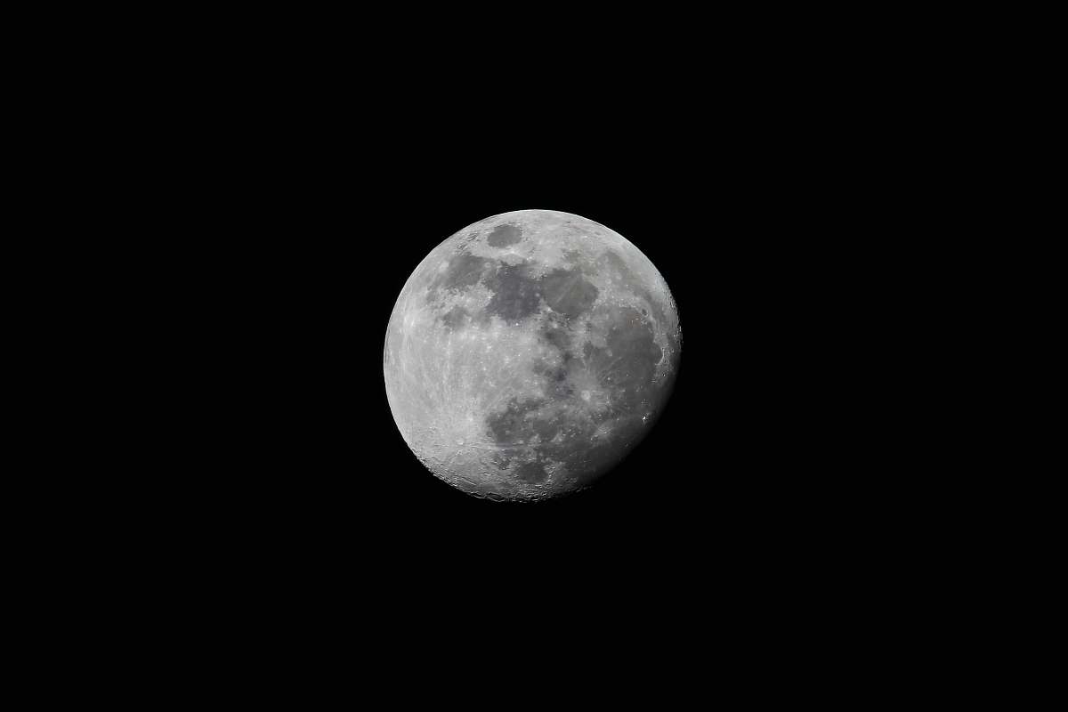 moon grayscale photo of full moon grey
