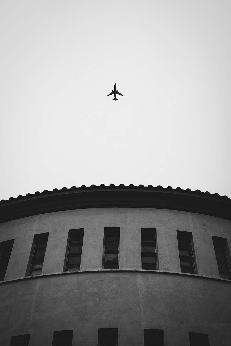 aircraft grayscale photo of plane airplane