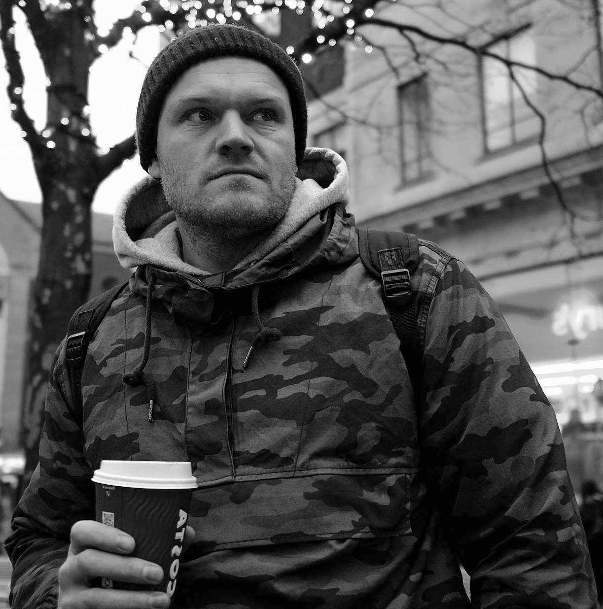 apparel grayscale photography of man clothing