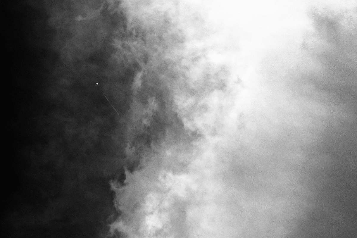 nature grayscale photography of smoke weather