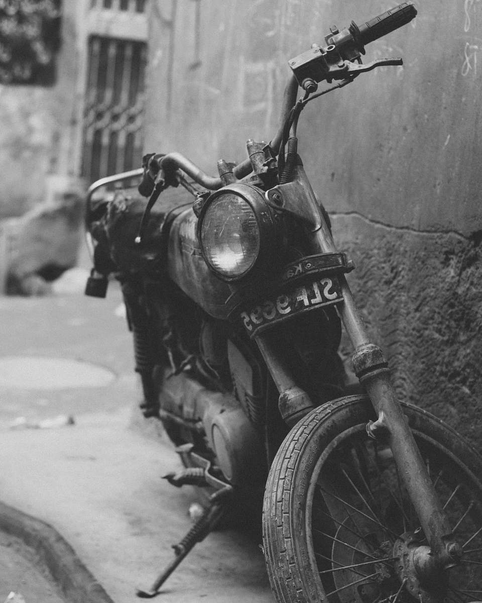 grey grayscale photography of standard motorcycle motorcycle