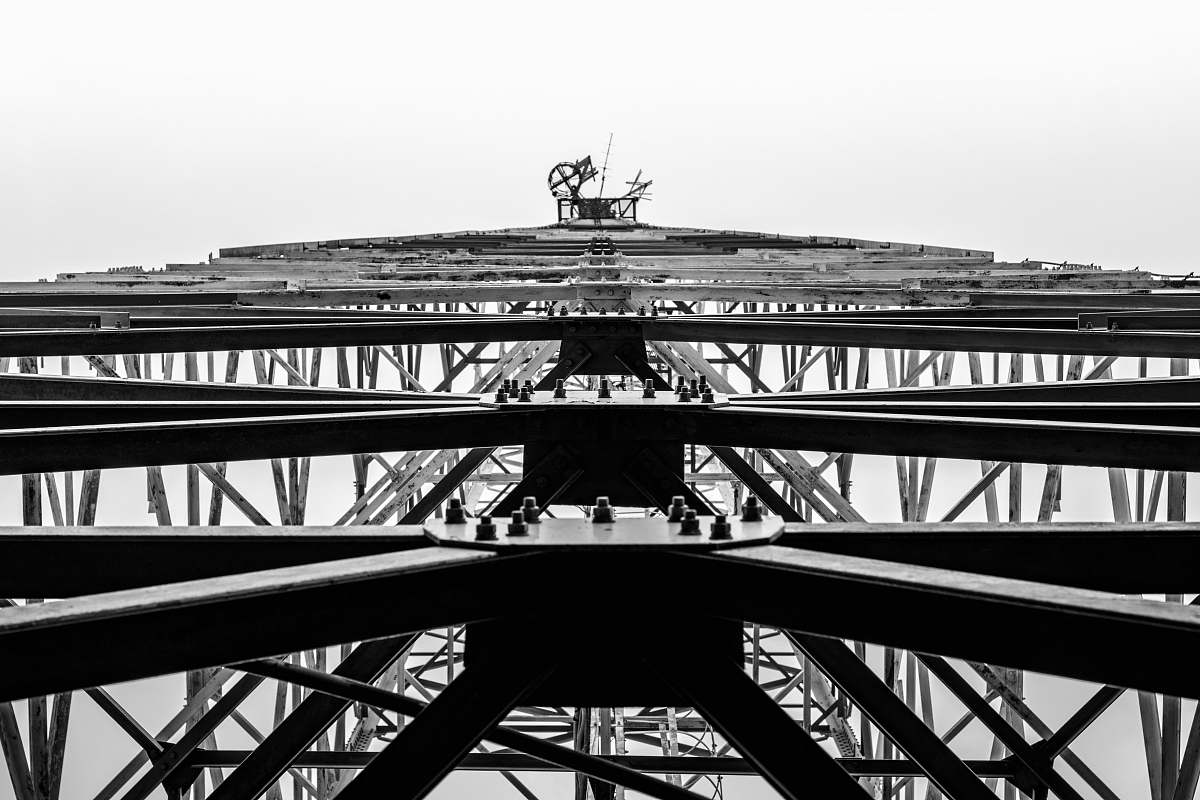 surabaya grayscale photography of tower indonesia