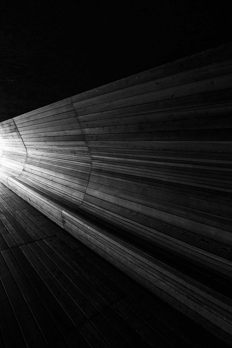 vitra grayscale photography of tunnel weil am rhein