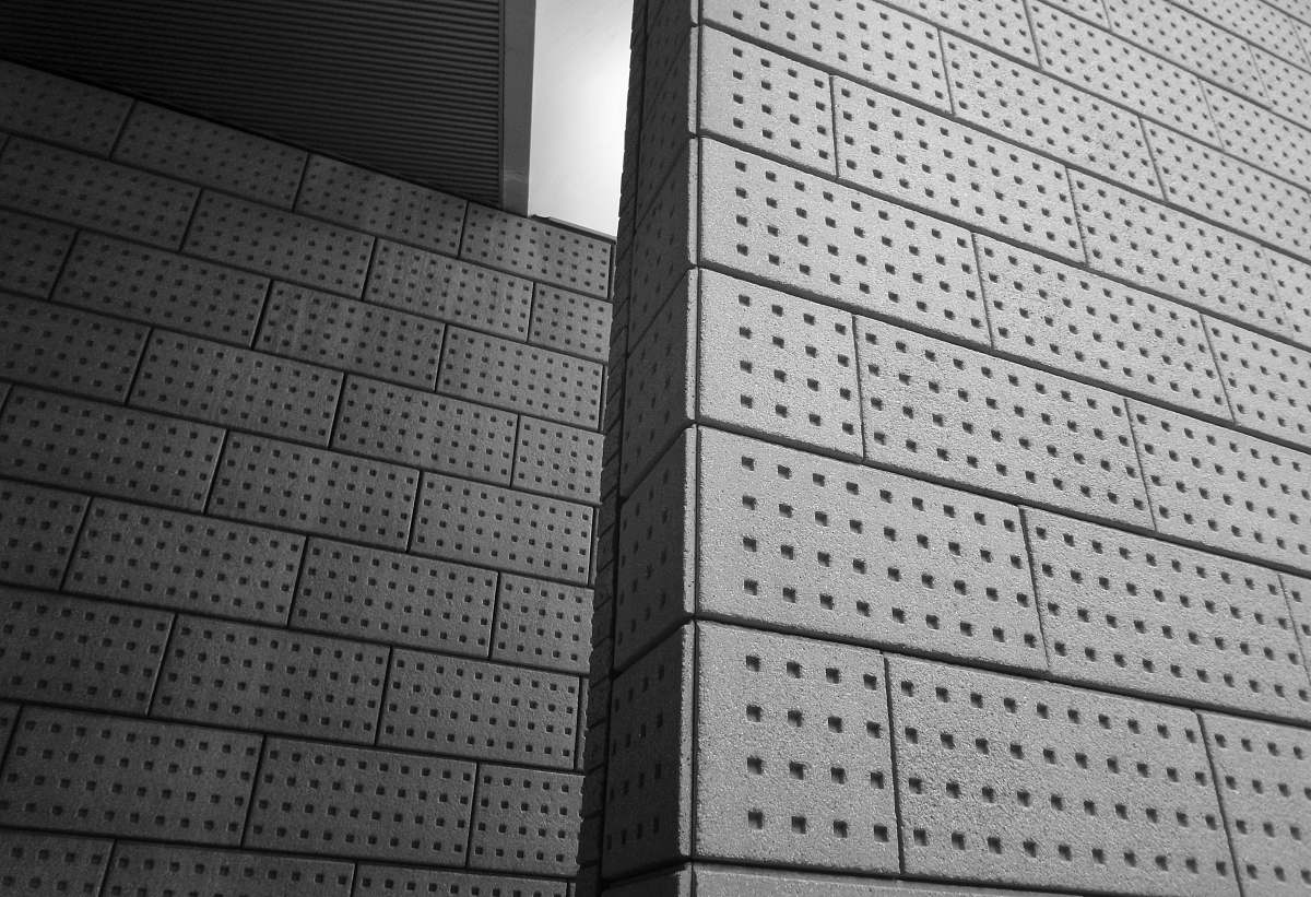 building grey concrete wall grey