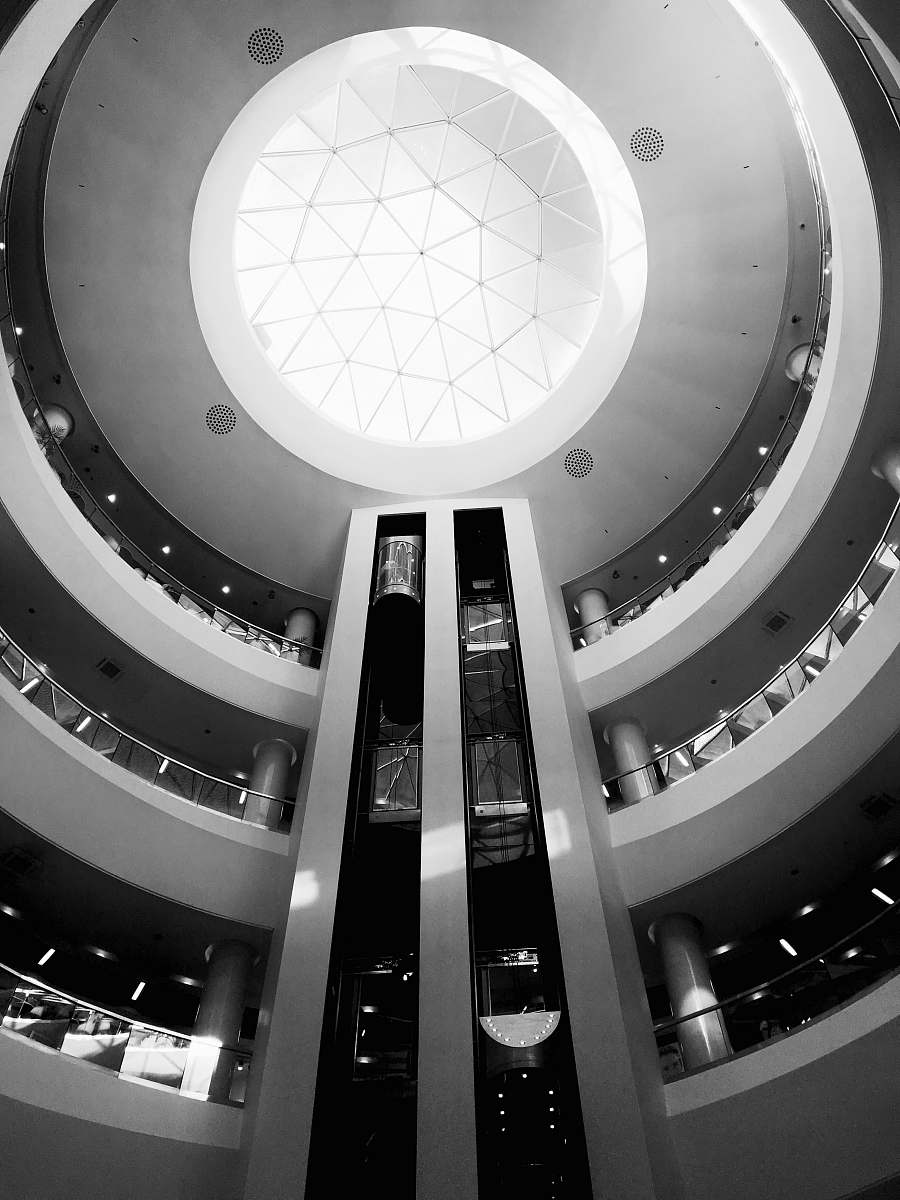 architecture low angle photography of elevators building