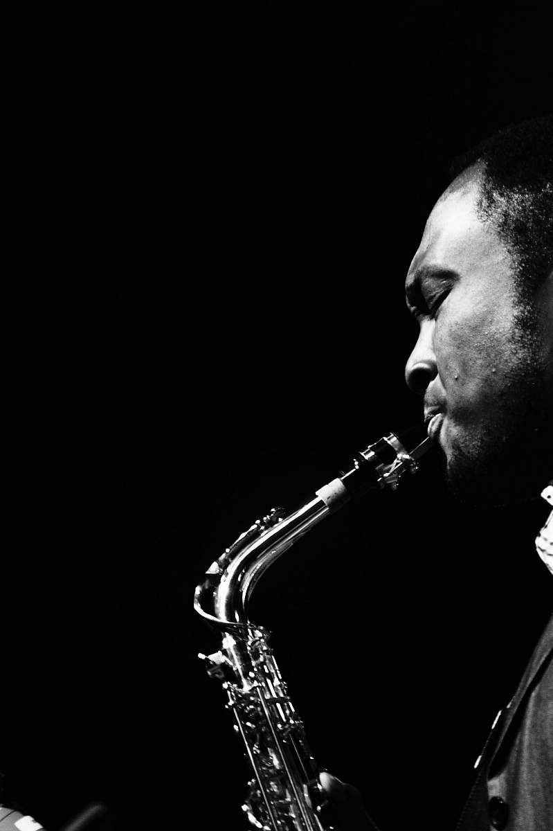 people man playing saxophone music