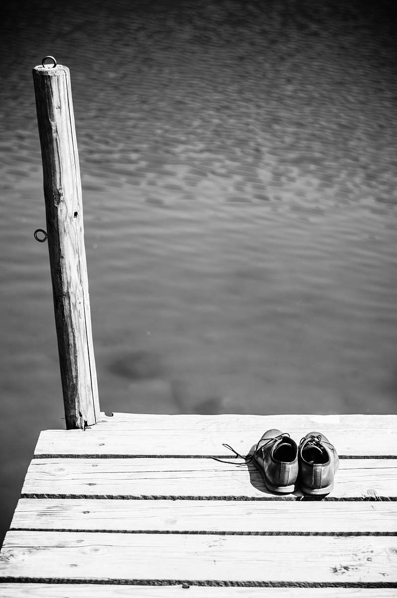 apparel pair of shoes on dock clothing