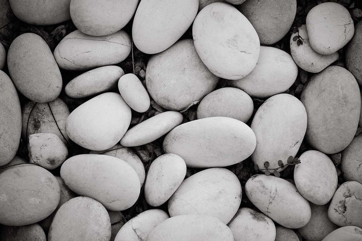 grey pile of stones egg