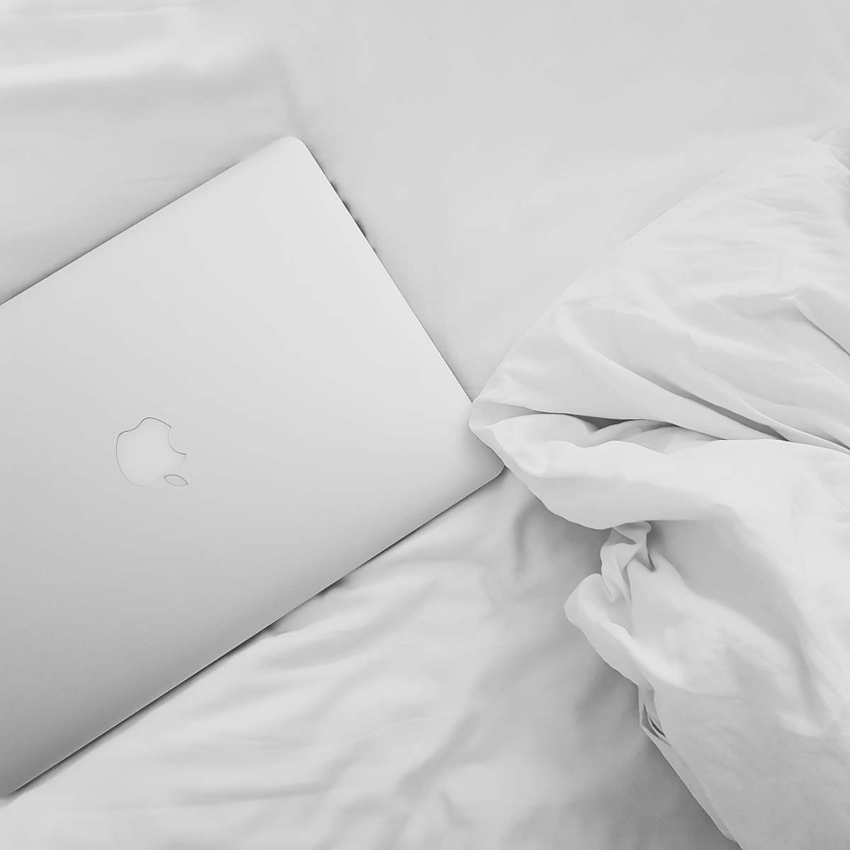 grey silver MacBook cushion