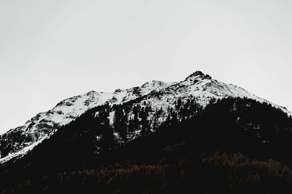 mountain snow covered mountain during daytime nature