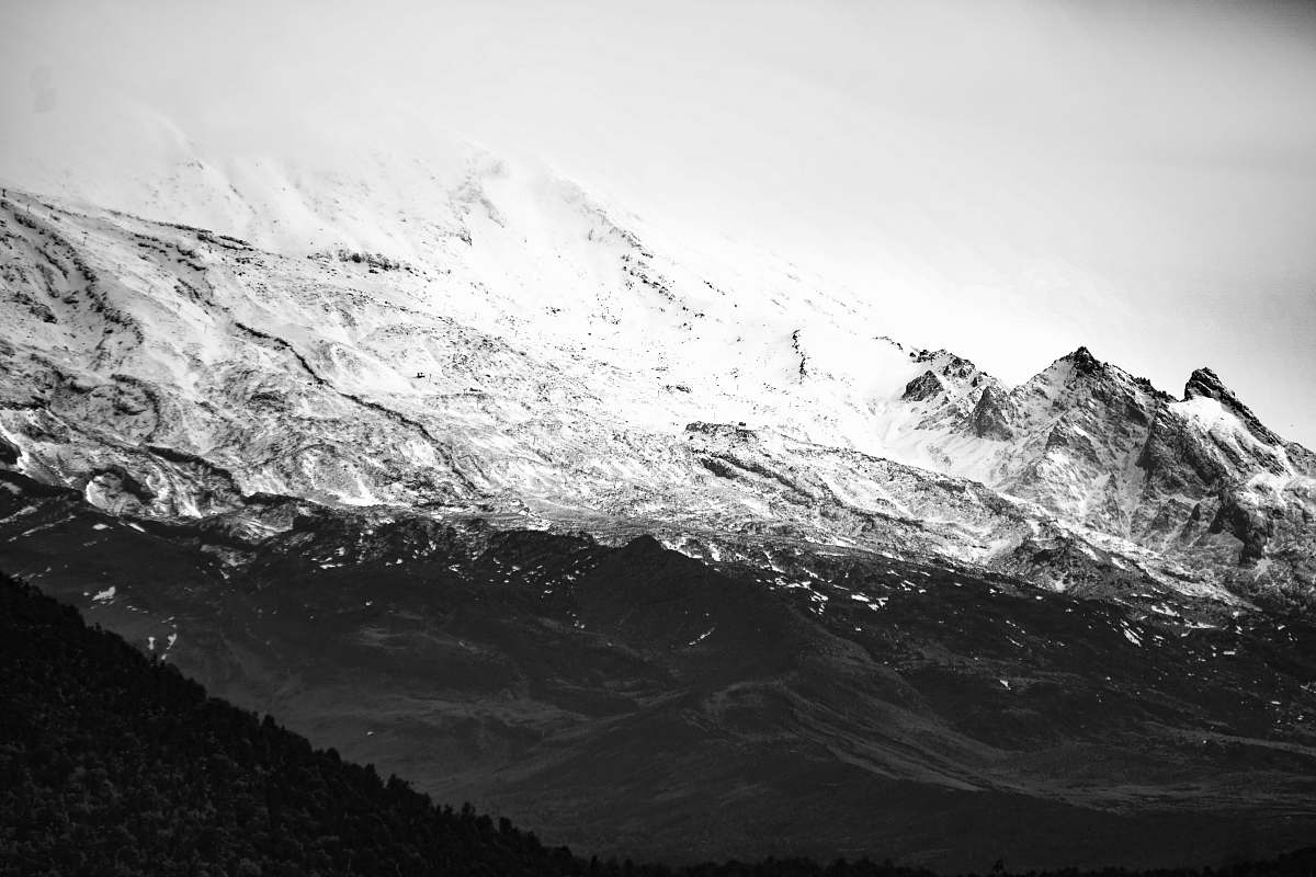 mountain snow-covered mountain nature