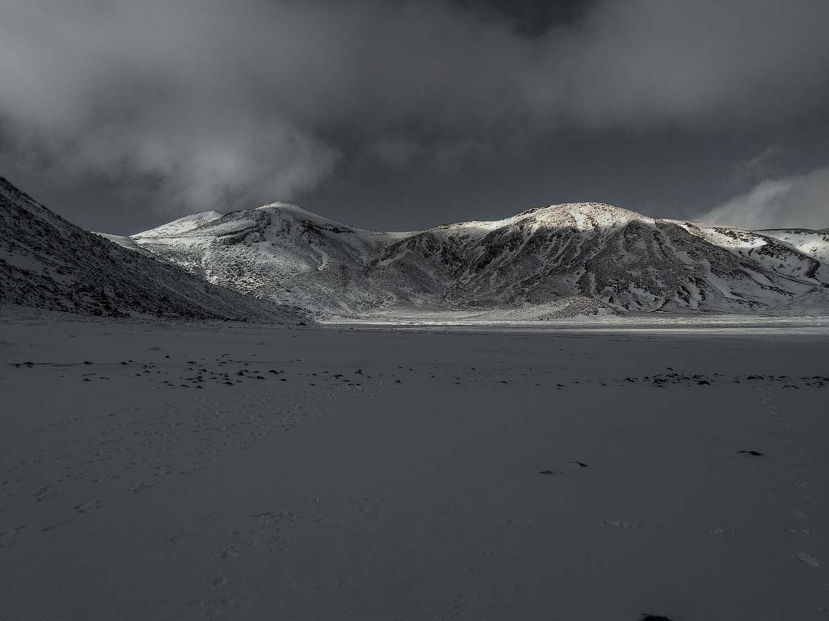 mountain snow mountain nature