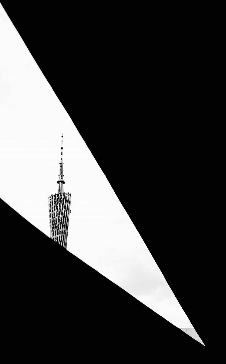 white view of white high-rise building lighting