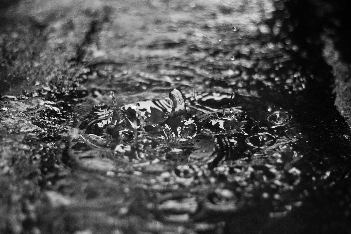 grey water ripple water