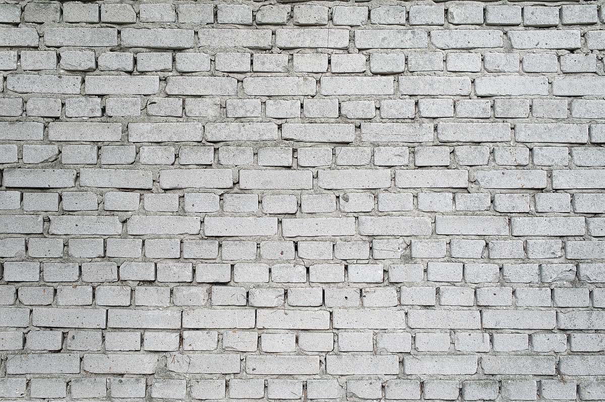 grey white brick wall wall