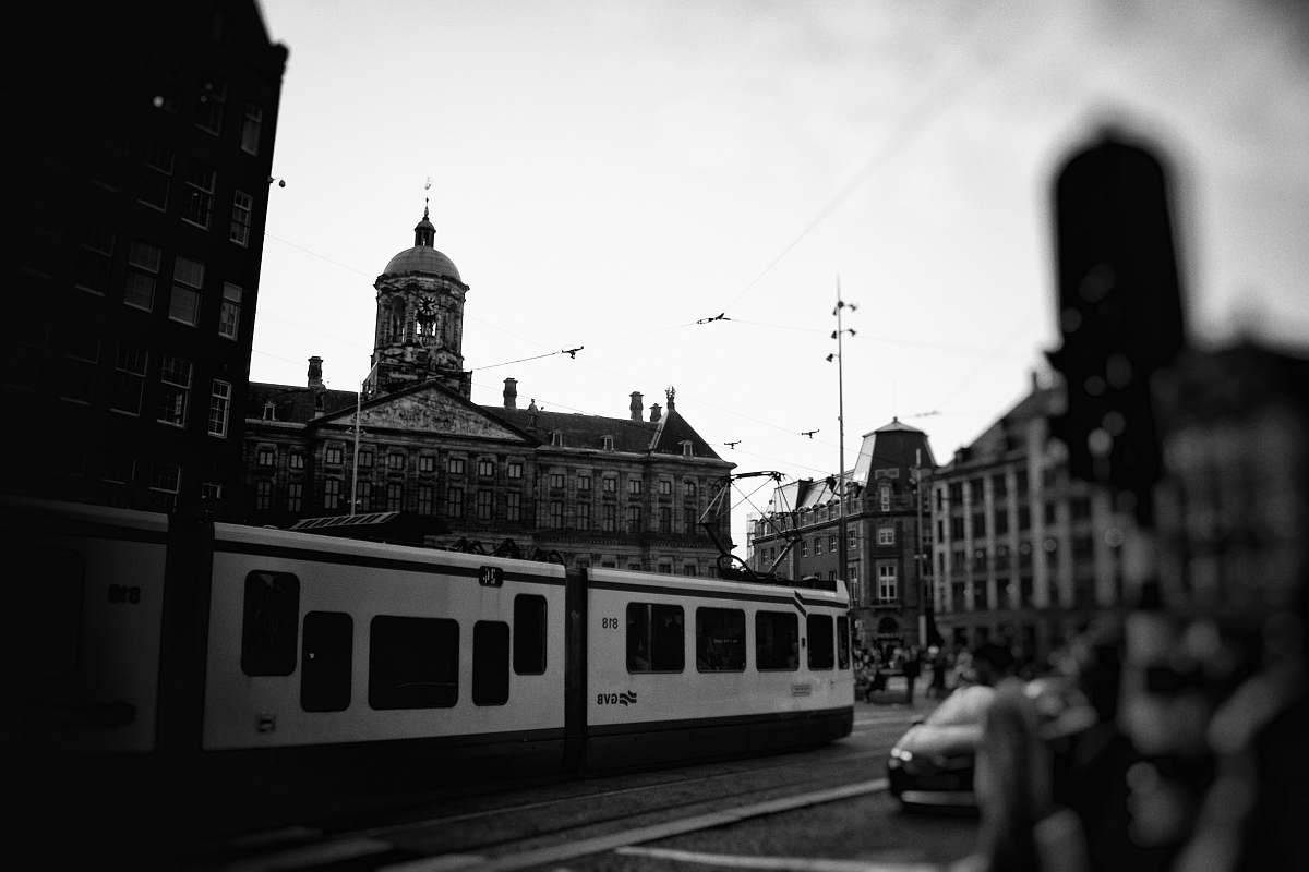 train white cable bus transportation