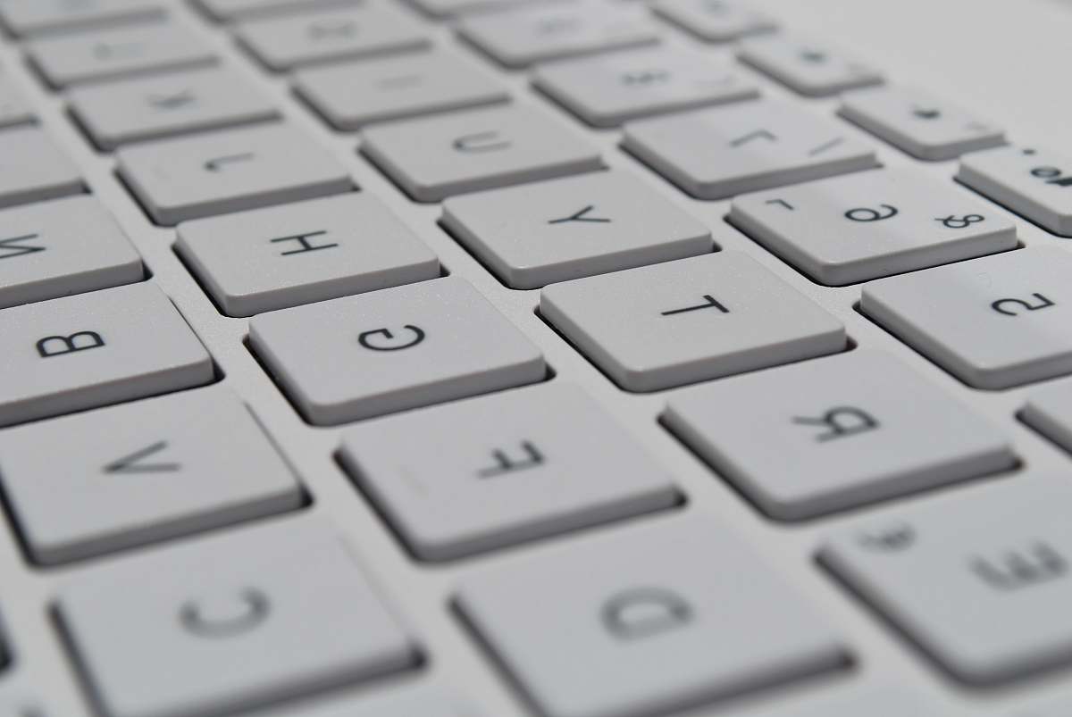 grey white computer keyboard keyboard