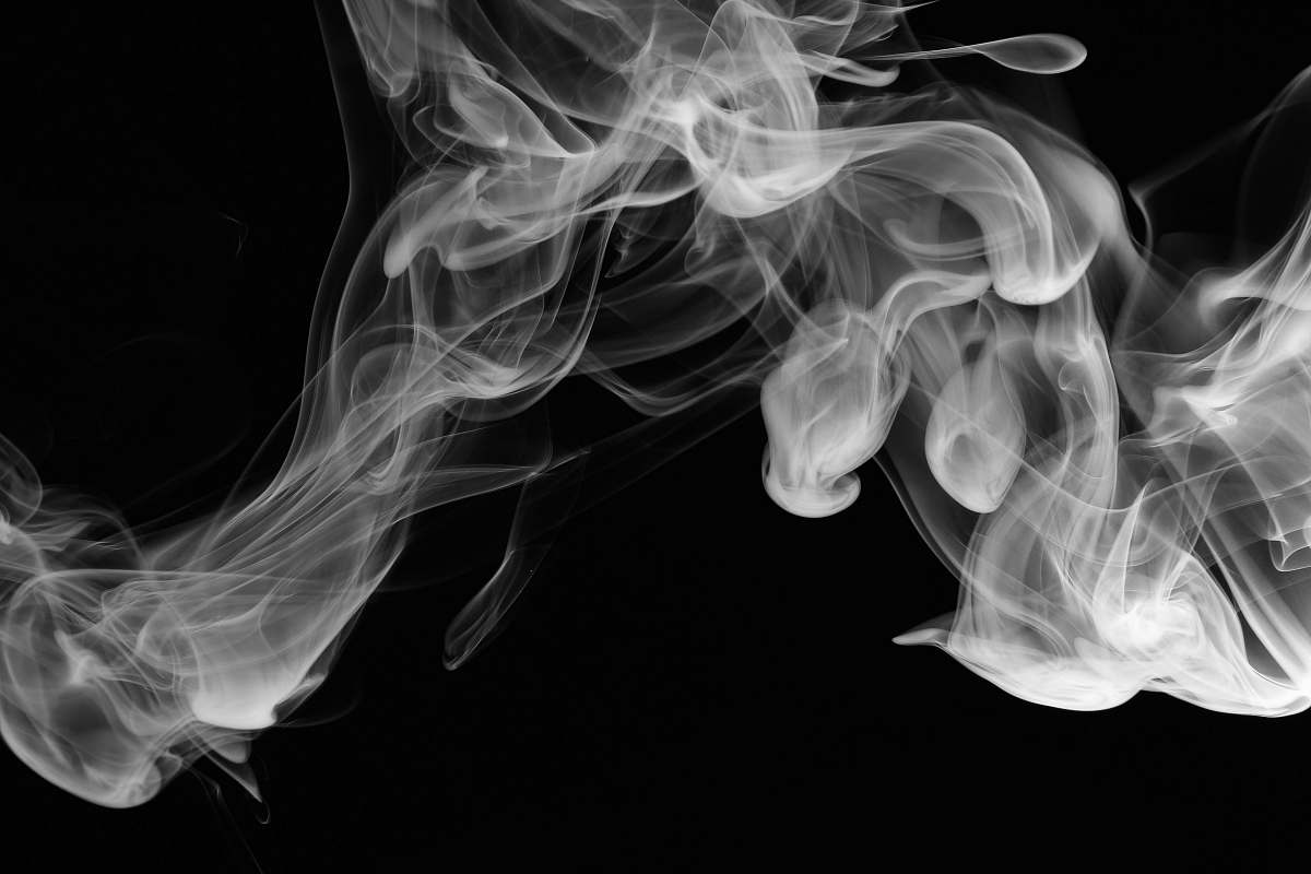 human white smoke smoke