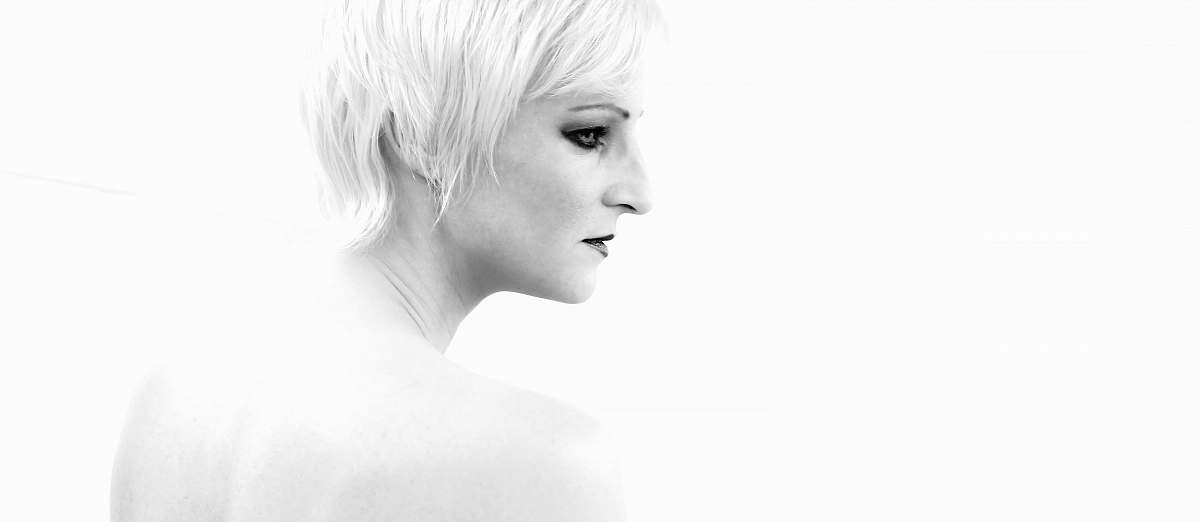 face woman's face grey