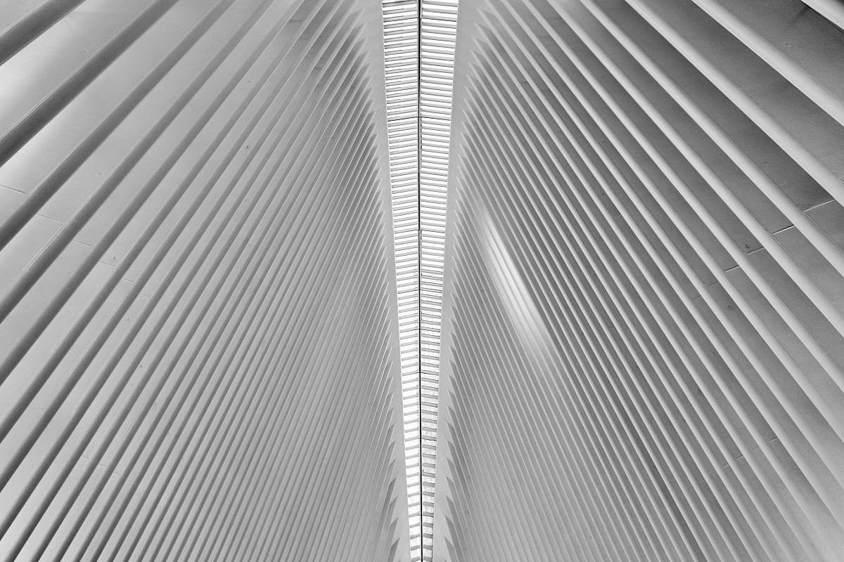 architecture worm's-eye view of building interior grey
