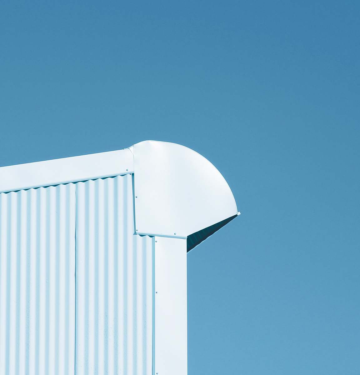 white white corrugated sheet ceiling roof