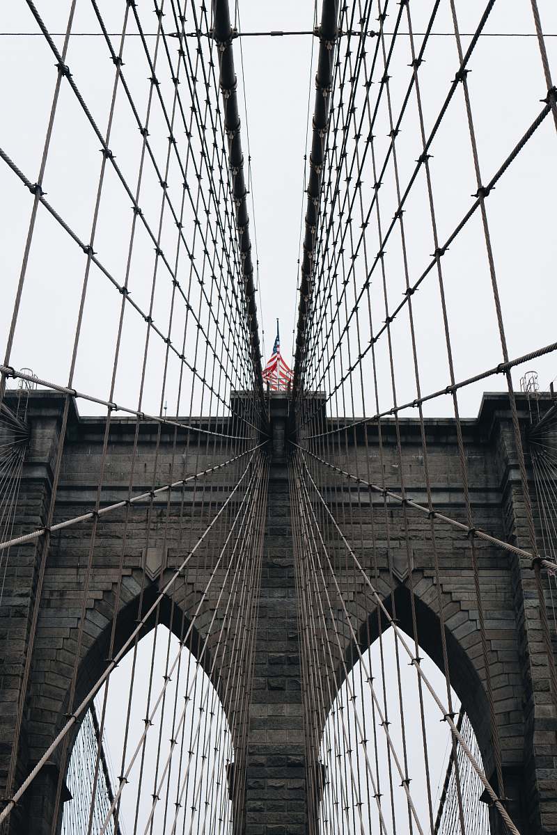 bridge Brooklyn Bridge illustration suspension bridge