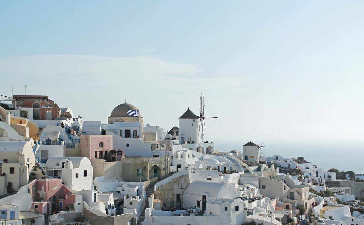 architecture concrete buildings at Santorini, Greece during daytime greece